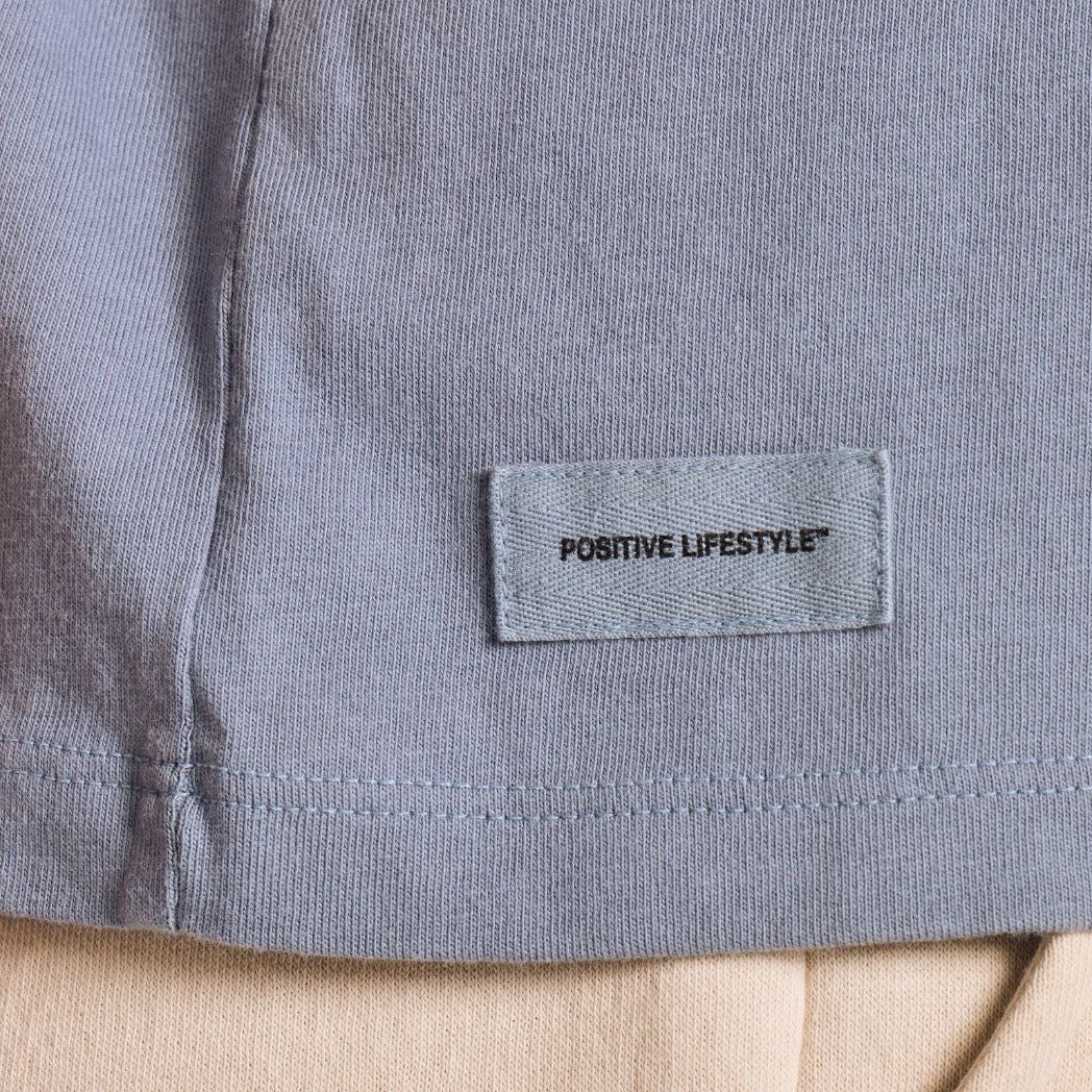 LIFE IS GOOD - WOMENS CRUSHER BOXY TEE | Peace Love Slate Blue