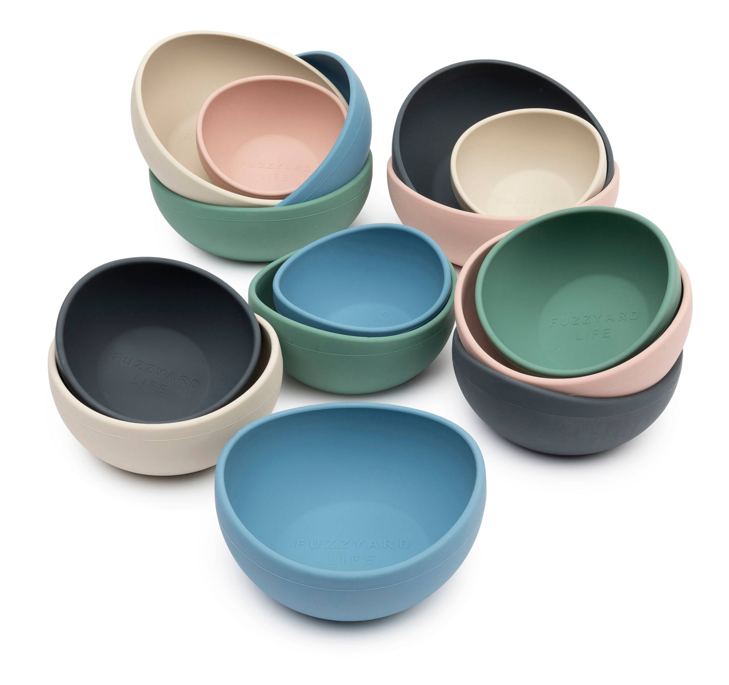 FuzzYard Life Silicone Bowl - French Blue S