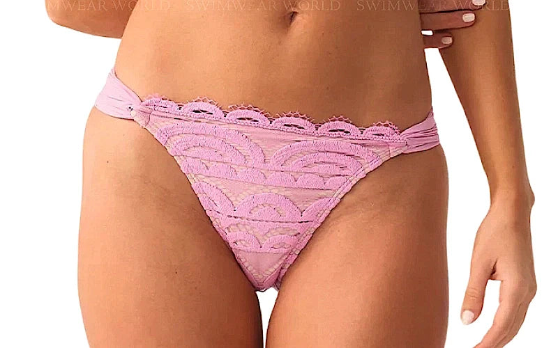 Lace Halter-Lace Fanned Bikini