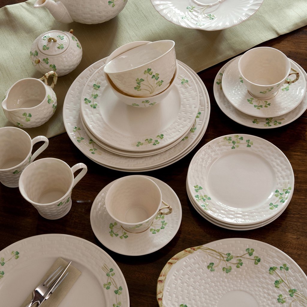 Belleek Shramrock Cup & Saucer