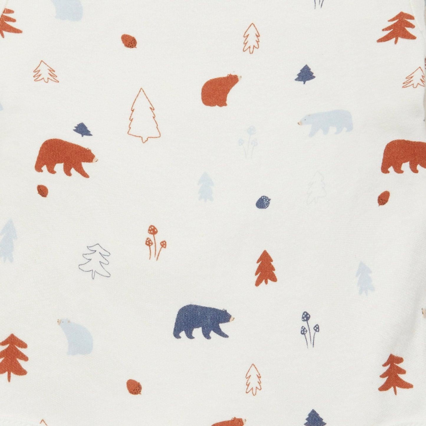 Forest Bear Long Sleeve Kimono Bodysuit 4 Pack