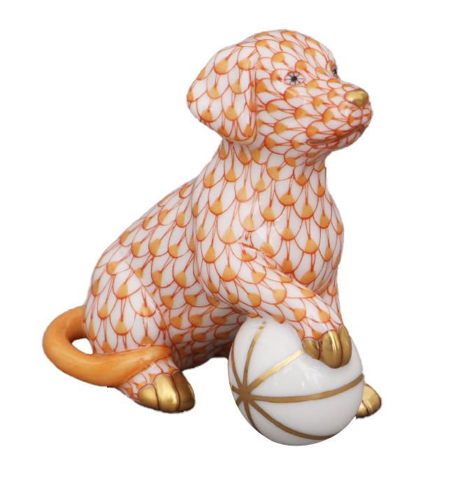 Herend Dog With Large Ball - IN STOCK NOW