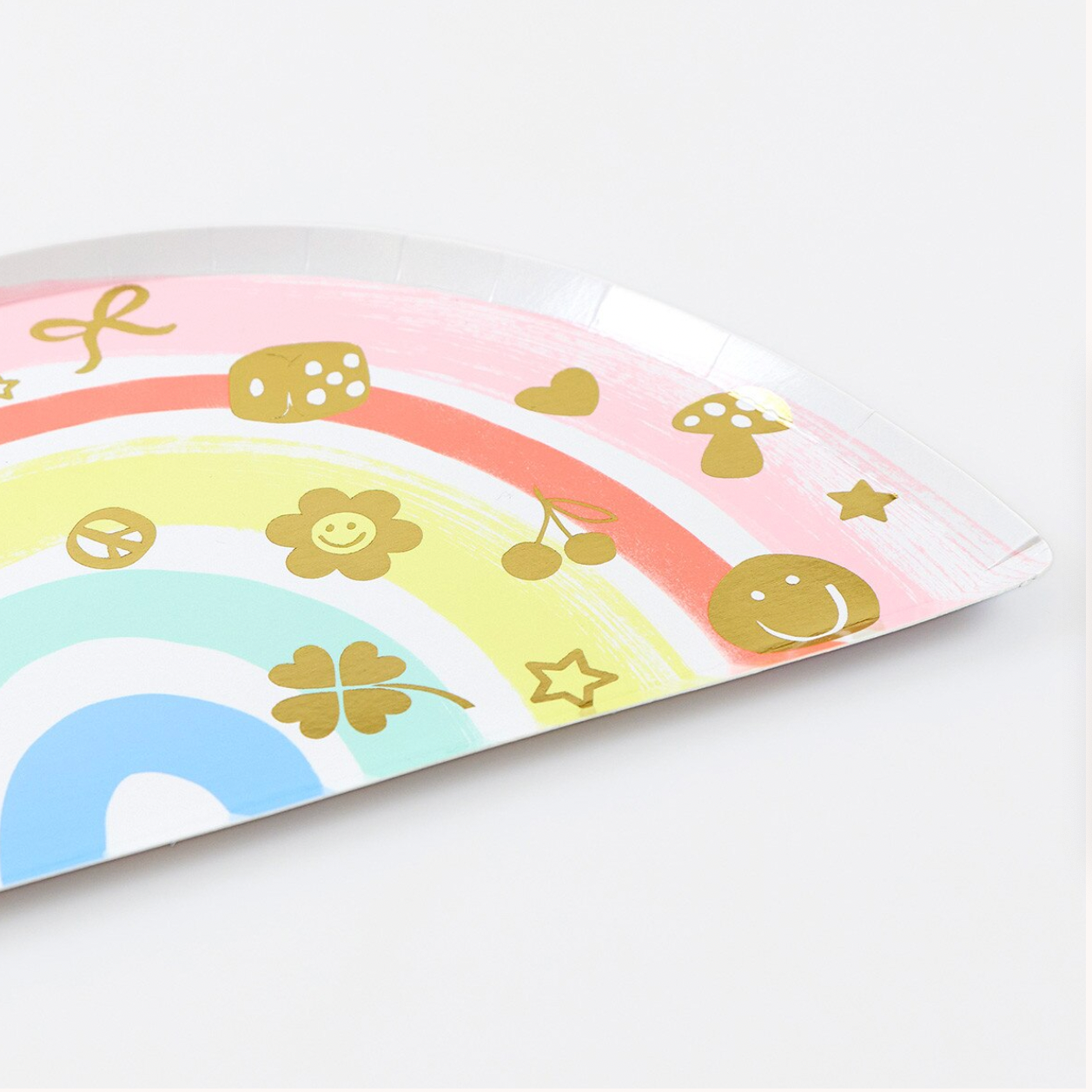 Charm Party Rainbow Plates (x8)