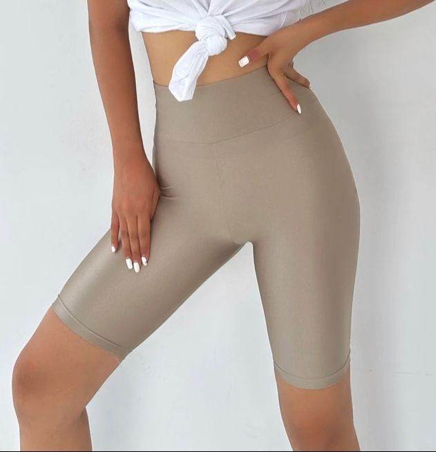 Beige Biker Short - oneinmelon