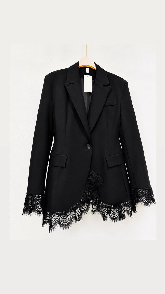 Black Lace Blazer