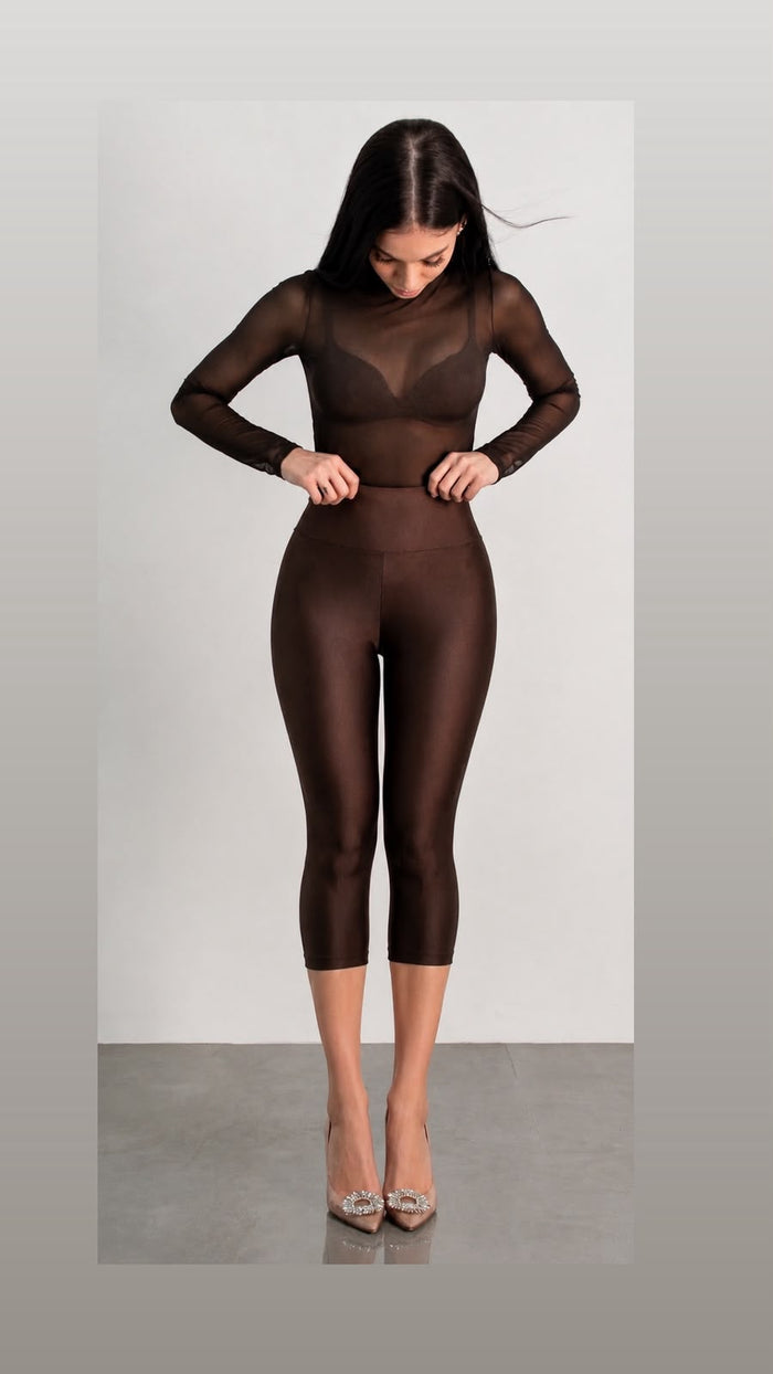 Choco Glossy Capri