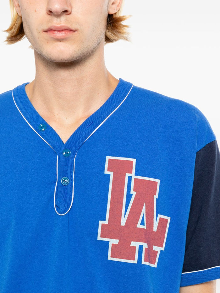 contrast-trim short-sleeve T-shirt