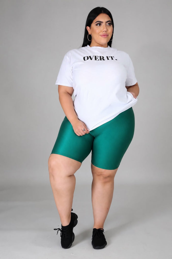 Emerald green Biker Short