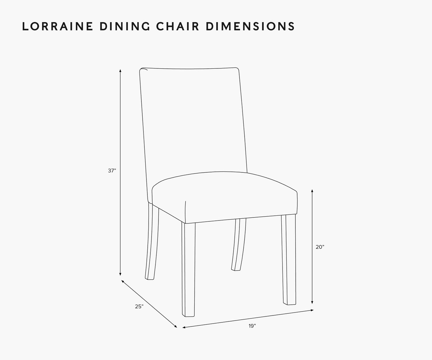 Lorraine Dining Chair - Strawberry Fields