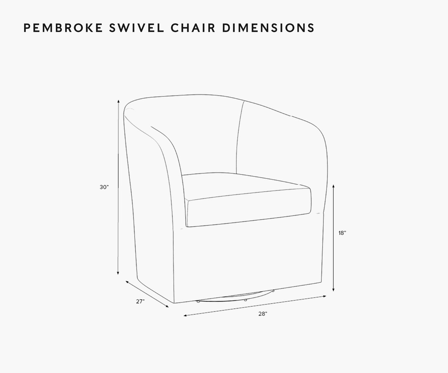 Pembroke Swivel Chair - Climbing Vines
