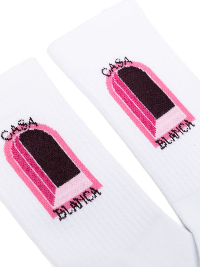 graphic-print socks