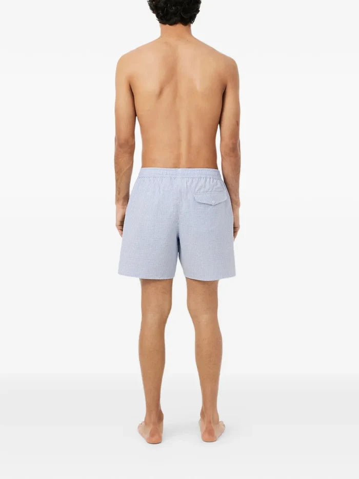Striped Drawstring Swim Shorts