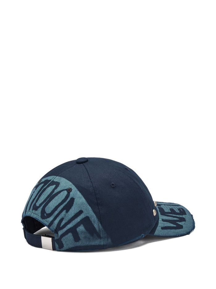 studded distressed baseball cap