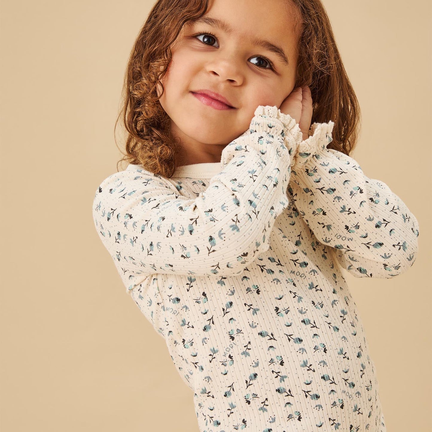 Floral Ribbed Pyjamas
