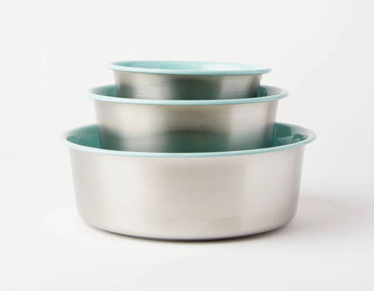 Jax & Bones Bone Slow Feeder Bowl Teal Large