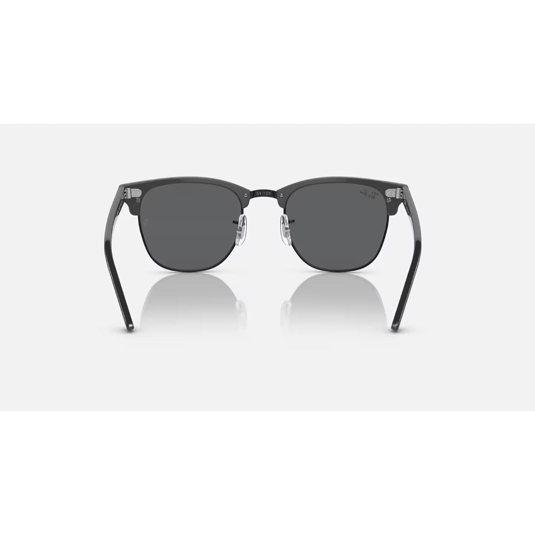 RAYBAN - CLUBMASTER | Grey on Black w/ Dark Grey
