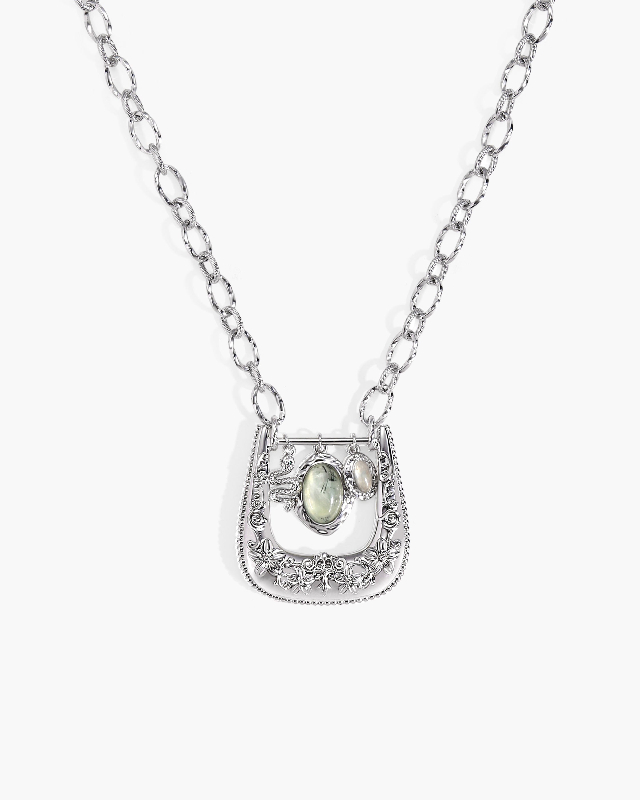 Orbit Charm Buckle Pendant Necklace