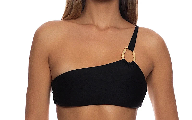 One Shoulder Ring-Ring Bikini