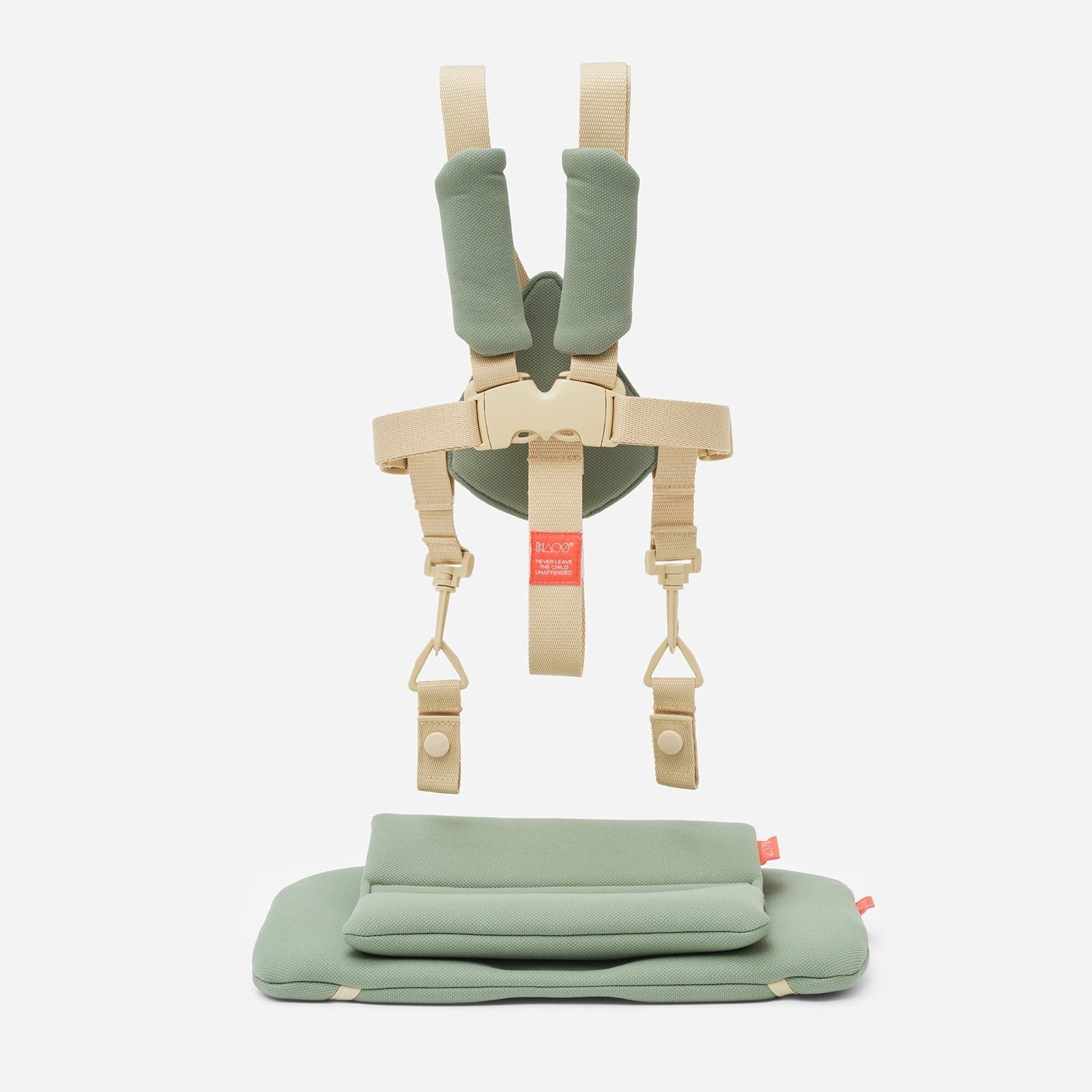 KAOS Klapp Jr. Harness & Cushion Set - Mineral Green