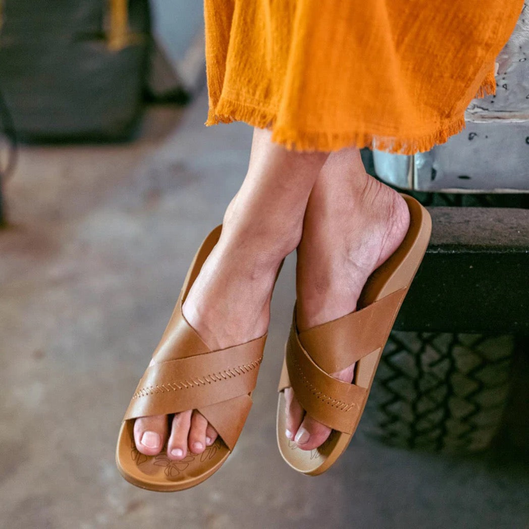 OLUKAI - KIPE'A 'OLU SLIDE (WOMENS) | Sahara