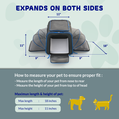 Katziela - Katziela Rolling Rover Airline Compliant Expandable Wheeled Pet Carrier