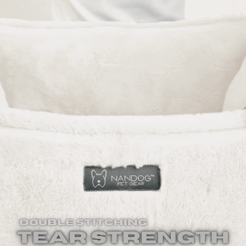 Nandog Pet Gear - The Super Cloud Bed in Pearl White