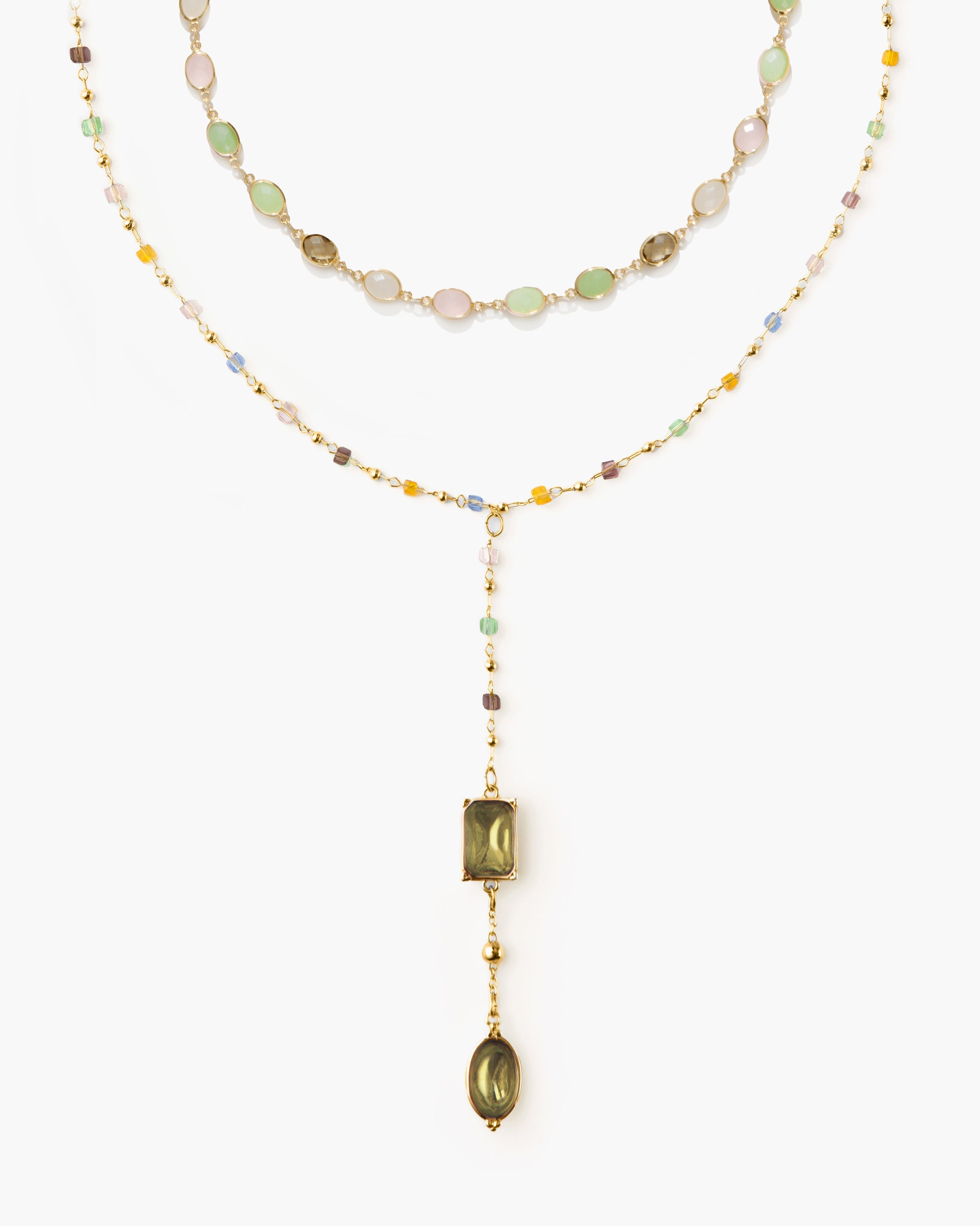 The Celestial Romance Necklace Set in Silver