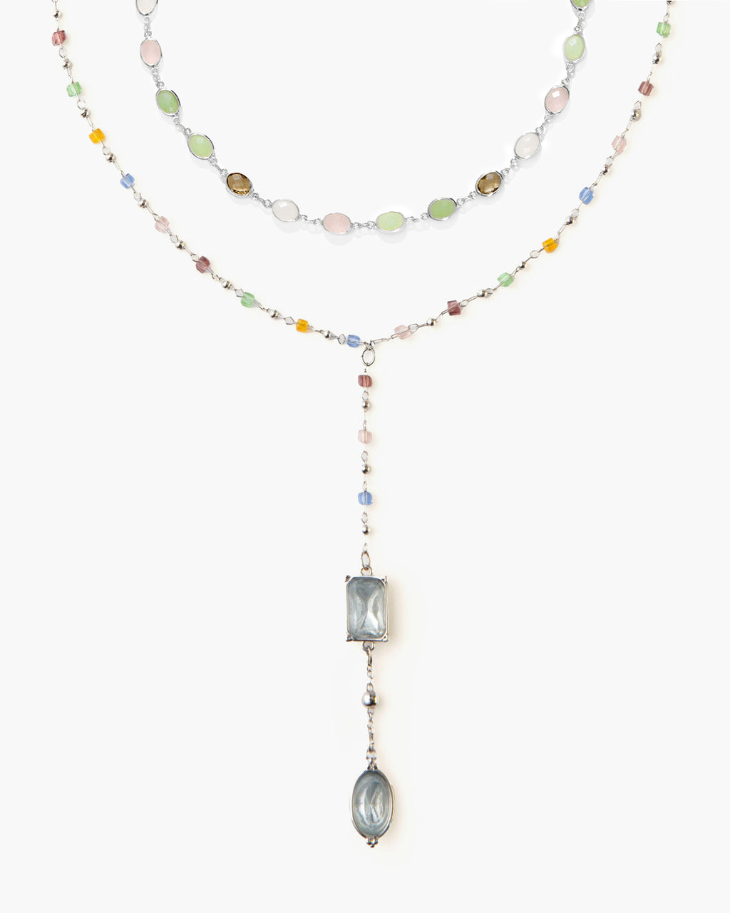 The Celestial Romance Necklace Set in Silver
