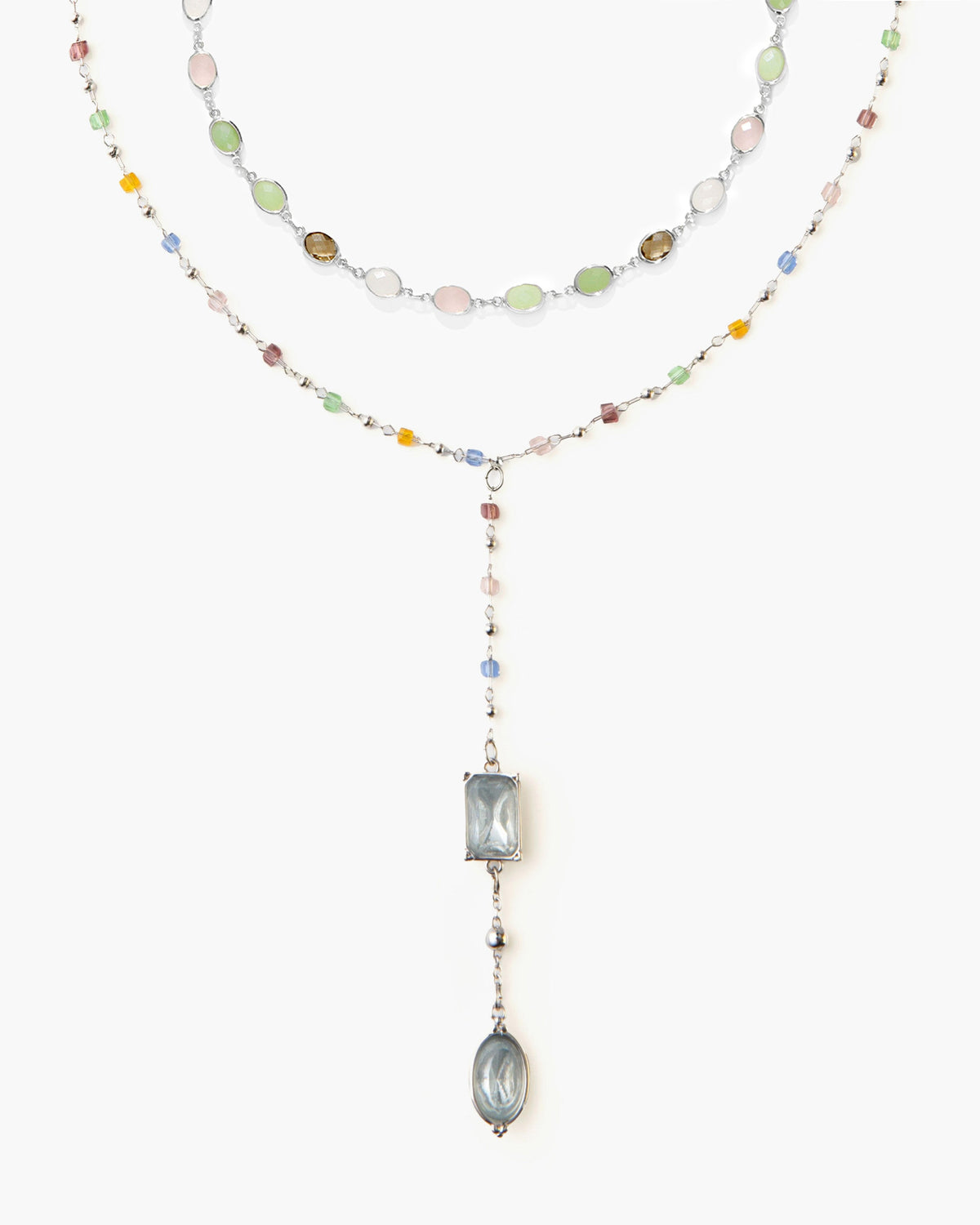 The Celestial Romance Necklace Set in Silver