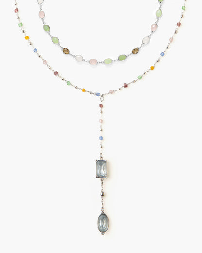 The Celestial Romance Necklace Set in Silver