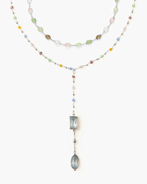 The Celestial Romance Necklace Set in Silver