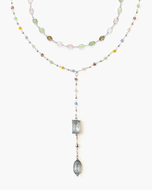 The Celestial Romance Necklace Set in Silver