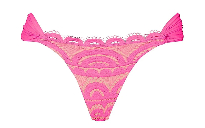 Lace Bralette-Lace Fanned Bikini