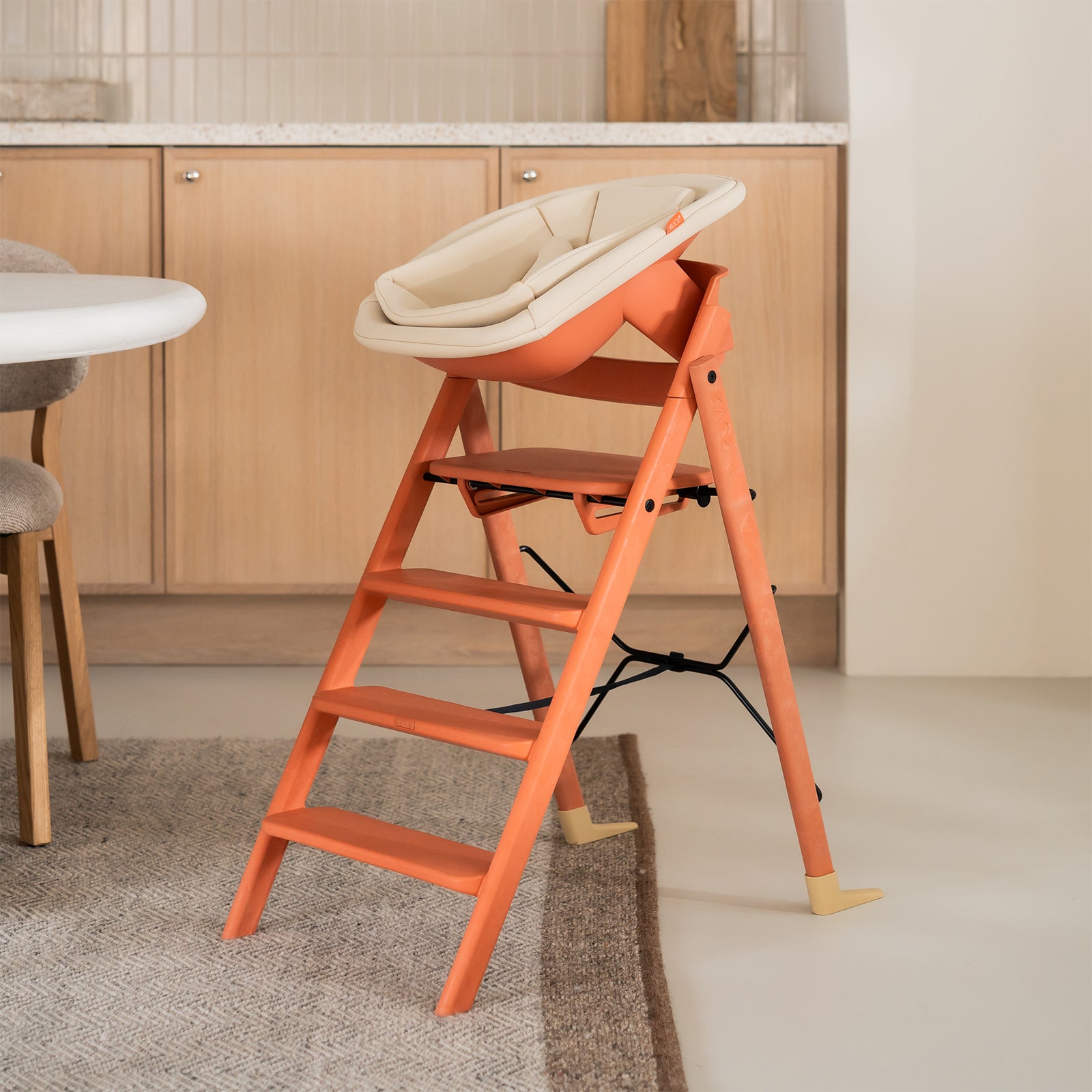 KAOS Klapp Newborn Seat - Terracotta Pink