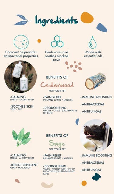 Pure + Good - Dog & Cat Shampoo: Cedarwood + Sage