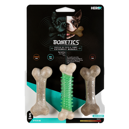 Caitec Inc - Bonetics 3pk Chew Combo Dog Chew Toys  – HERO