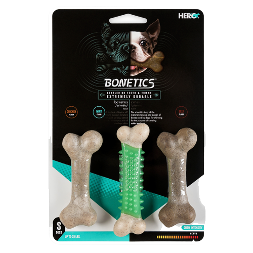 Caitec Inc - Bonetics 3pk Chew Combo Dog Chew Toys  – HERO