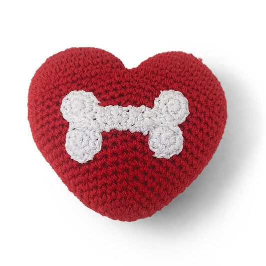 Dogo Pet - Crochet Toy - Bone Heart