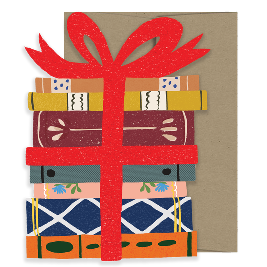 Book Lovers - Die Cut Card