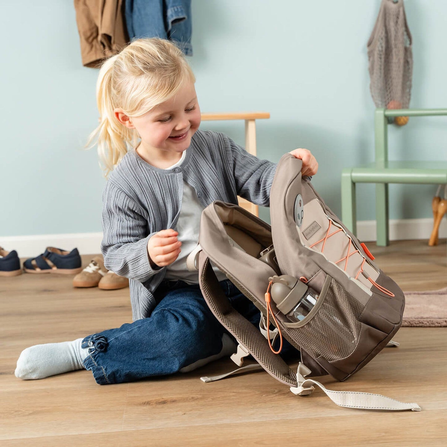 Done by Deer Junior backpack - Tiny Trails Sand 13l