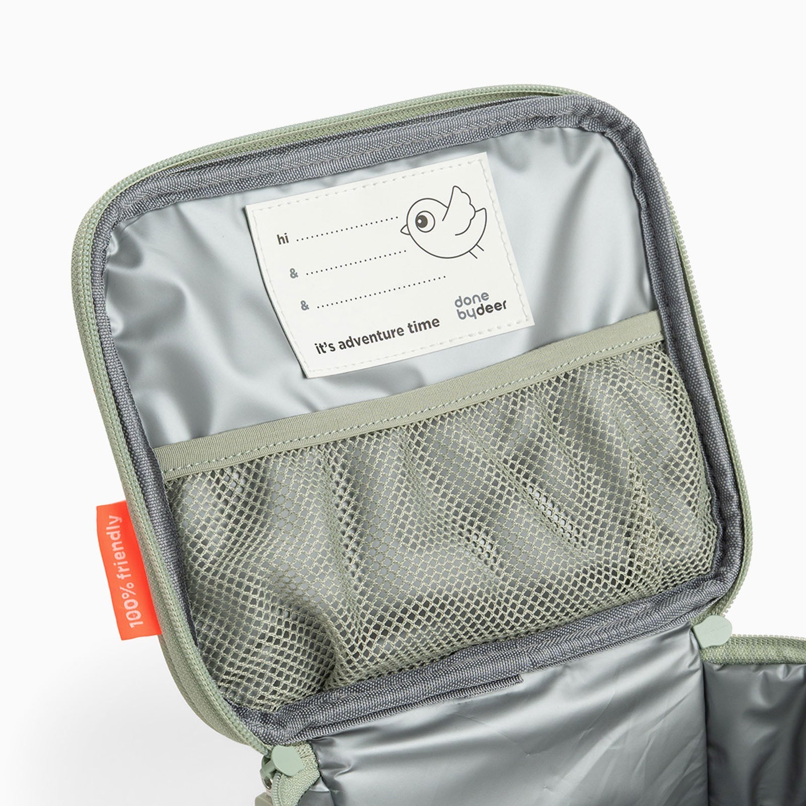 Done by Deer Tiny Insulated Lunch Bag 2.8l - Tiny Trails Green