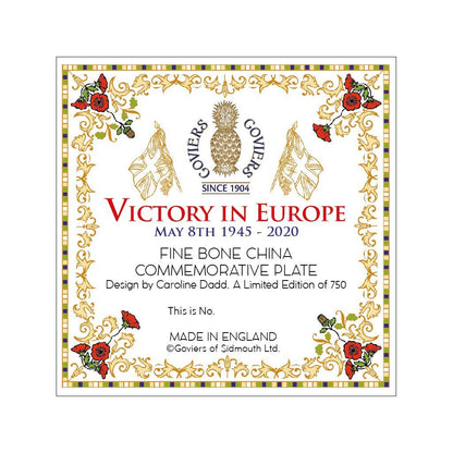75th Anniversary of VE Day Plate | Goviers Exclusive | Limited Edition