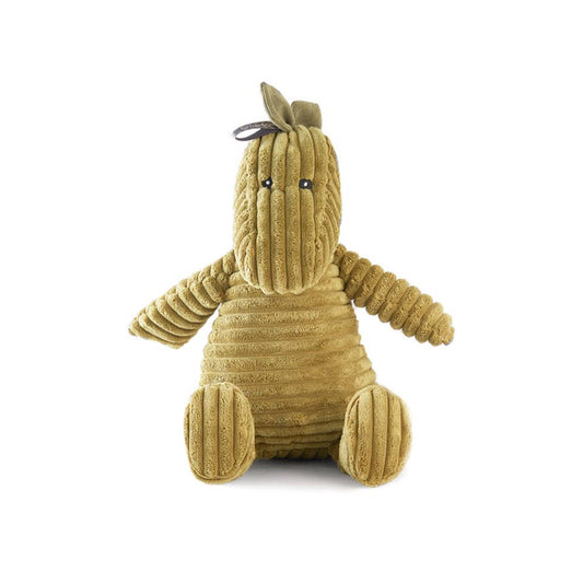 Nandog Pet Gear - Dino Plush Dog Toy - Green Corduroy