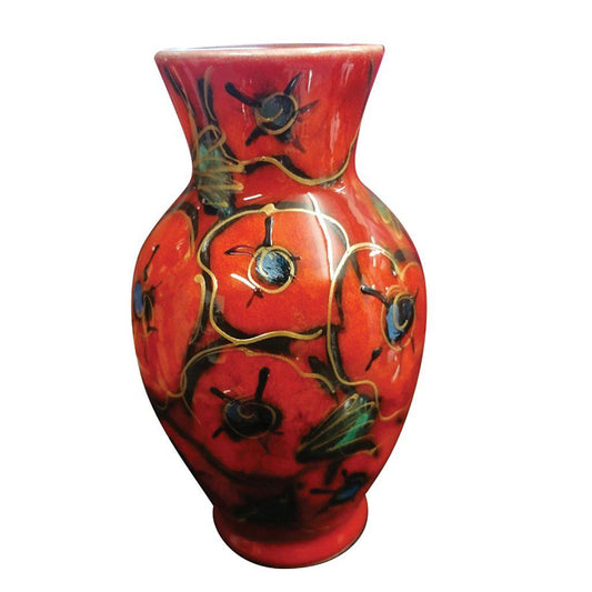 Anita Harris Red Poppies Dream Vase