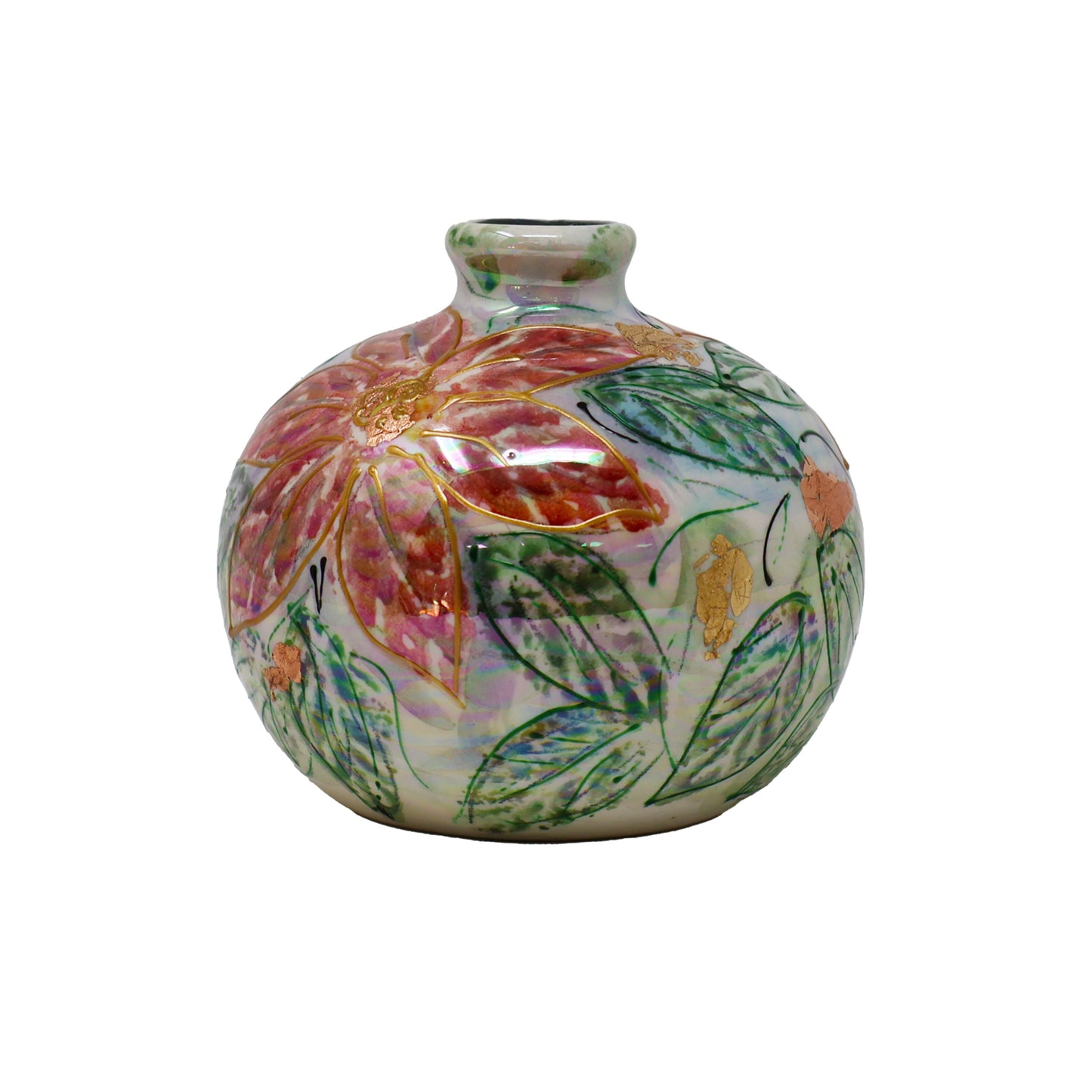 Anita Harris Small Poinsettia Vase