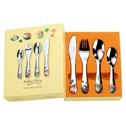 Arthur Price Woodland 4 piece Child's cutlery set