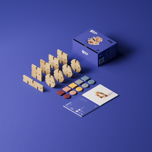 Bavvic Wooden Mini Set 19 pieces