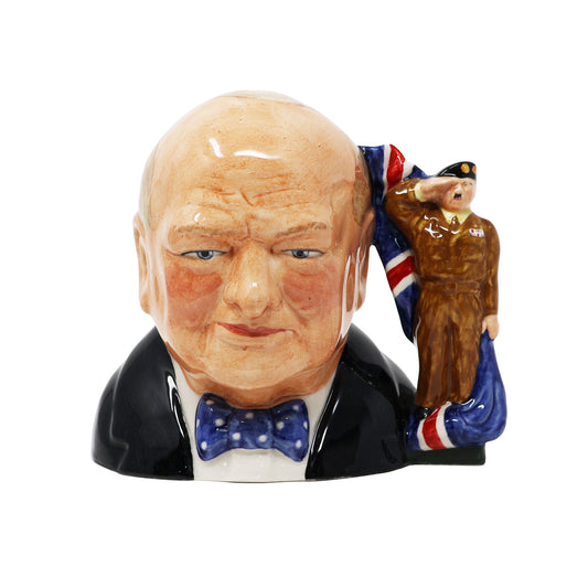Bairstow Manor Collectables Sir Winston Churchill Army Character Jug