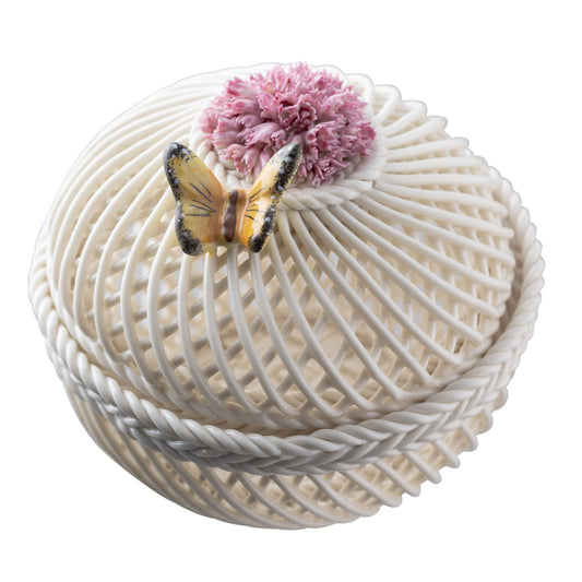 Belleek January Carnation Basket