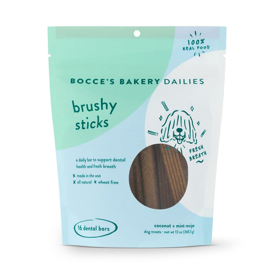 Bocce's Bakery Dailies Menu Brushy Sticks Treats